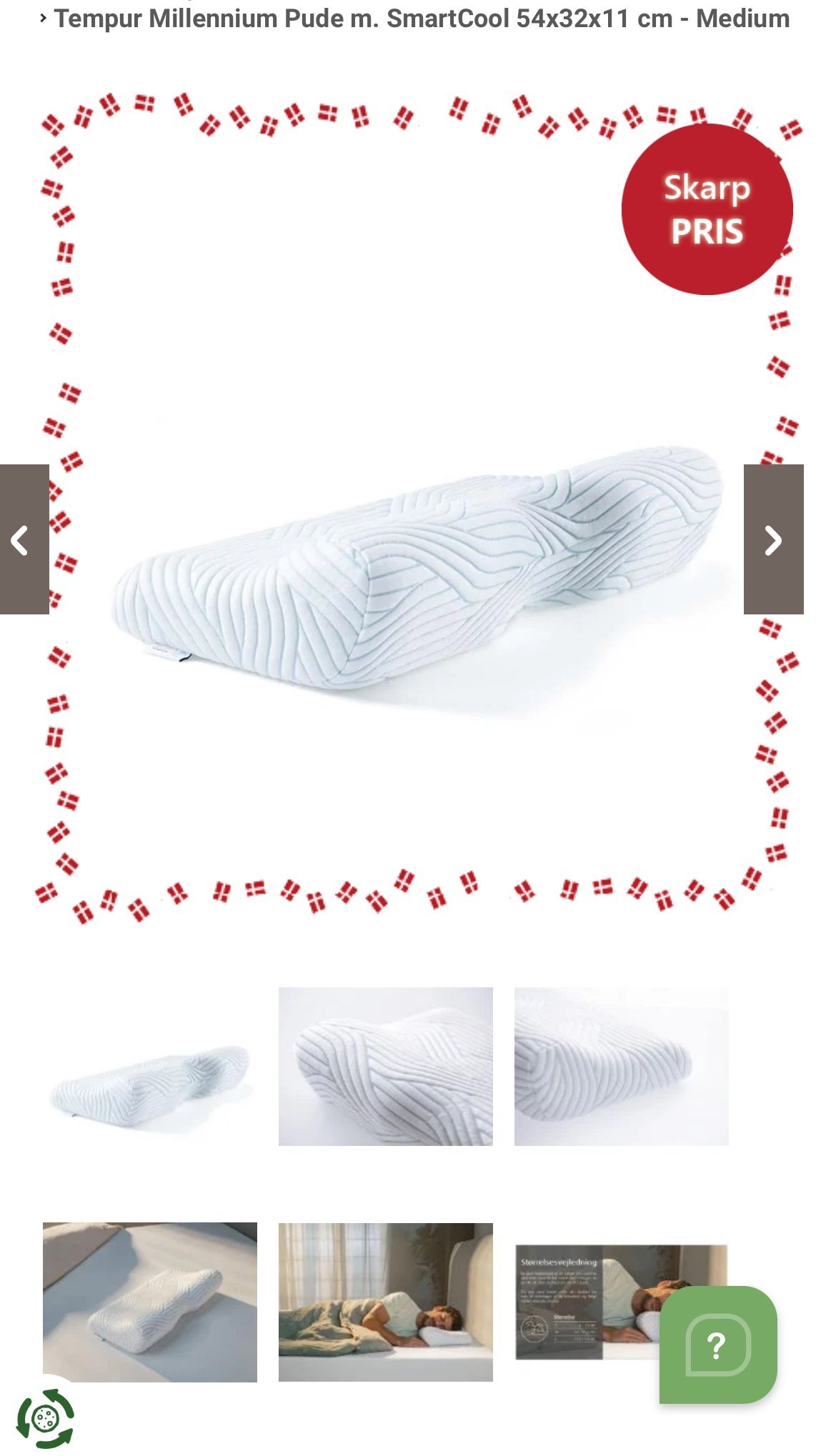 TEMPUR🇩🇰Millennium Pillow with SmartCool 54x32x1 | Everuts