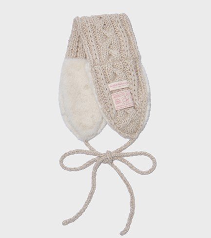 CABLE FUR KNIT EARMUFF / Beige - ROCKFISH WEATHERW | Everuts