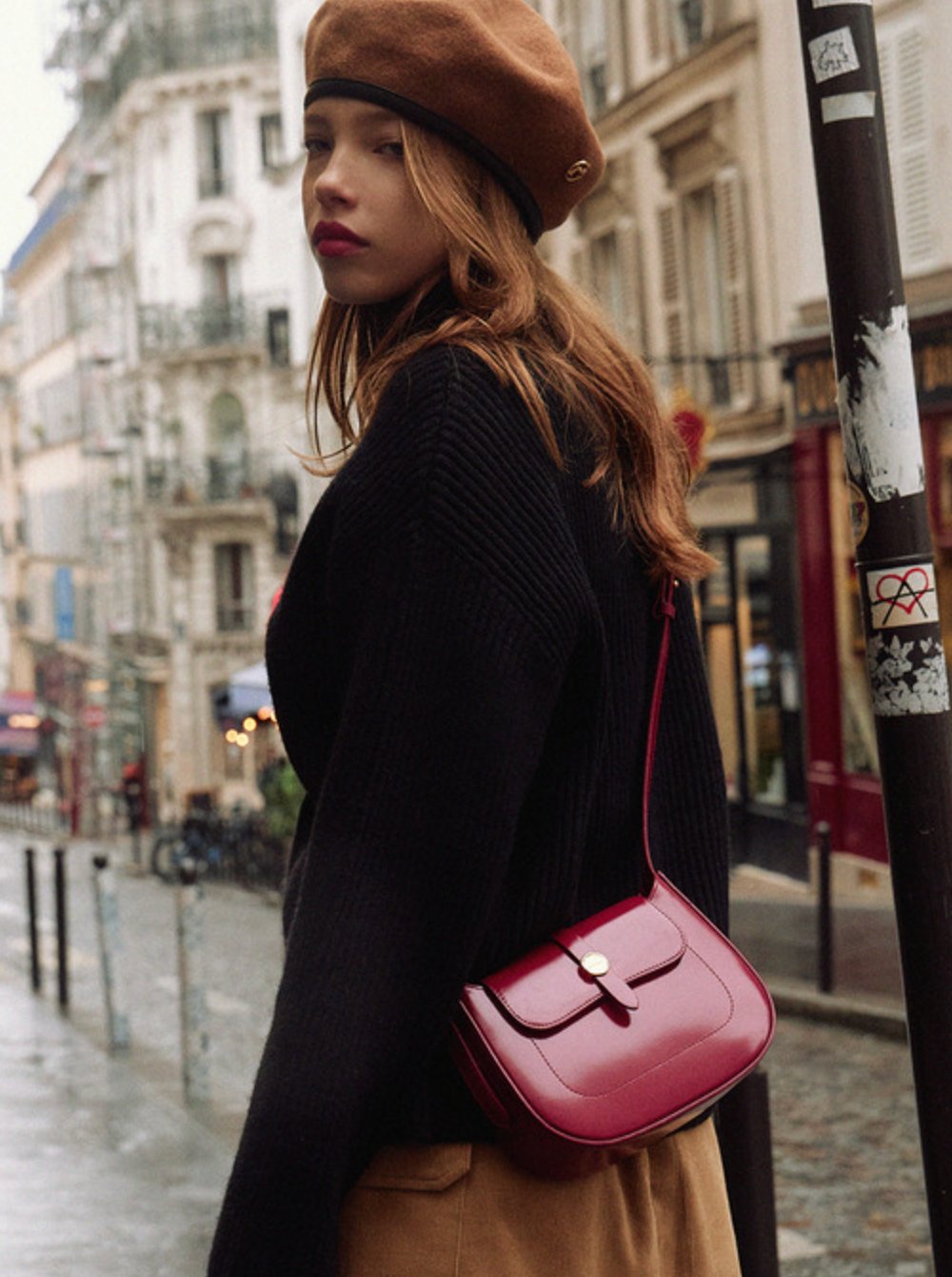 🌹熱賣復古紅] LEMEME-Sac Petit Nouvelle 簡約法式風經典款手袋