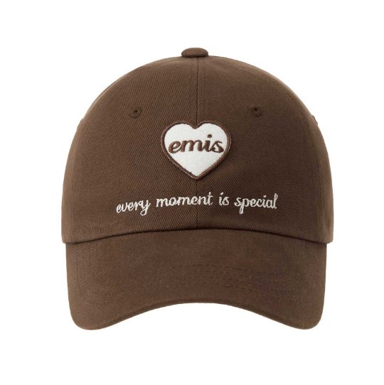 EMIS☆人気ロゴキャップ♪HEART WAPPEN BALL CAP(8color) Emis] Heart Wappen Ball Cap (8 Color) *Selling Fast