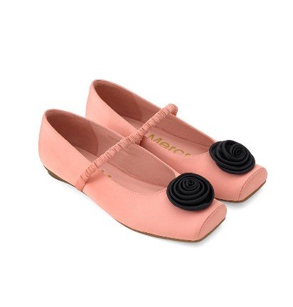 MARYJANE FLAT ROSE_PEACH BLACK - MARDI MERCREDI | Everuts