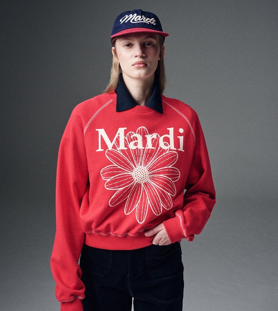 Mardi Mercredi-SWEATSHIRT RAGLAN FLOWERMARDI | Everuts