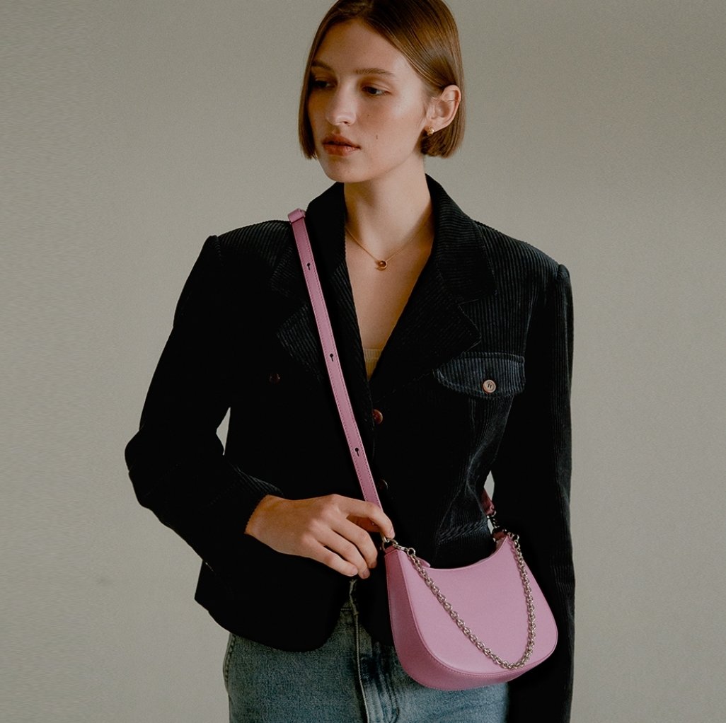 ショルダーバッグ・ポシェット DE MERIEL Rosy Bag Small Cream Pink ROSYBAG ショルダーバッグ・ポシェット DE MERIEL Rosy Bag Small Cream