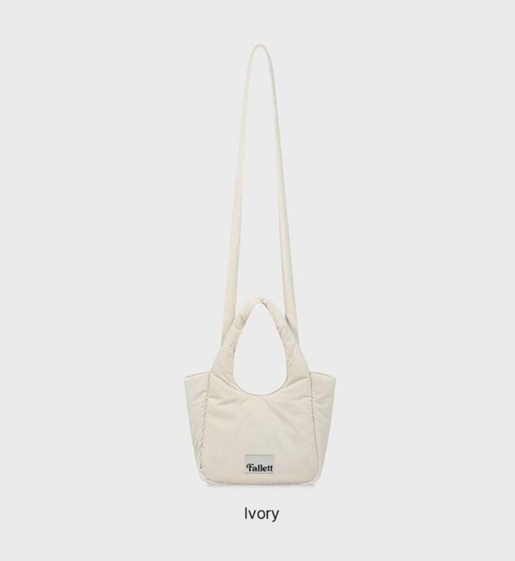 【Fallett】韓国人気★Two-Way Mini Padded Bag Fallet Two-Way Mini Padded Bag Ivory | Everuts