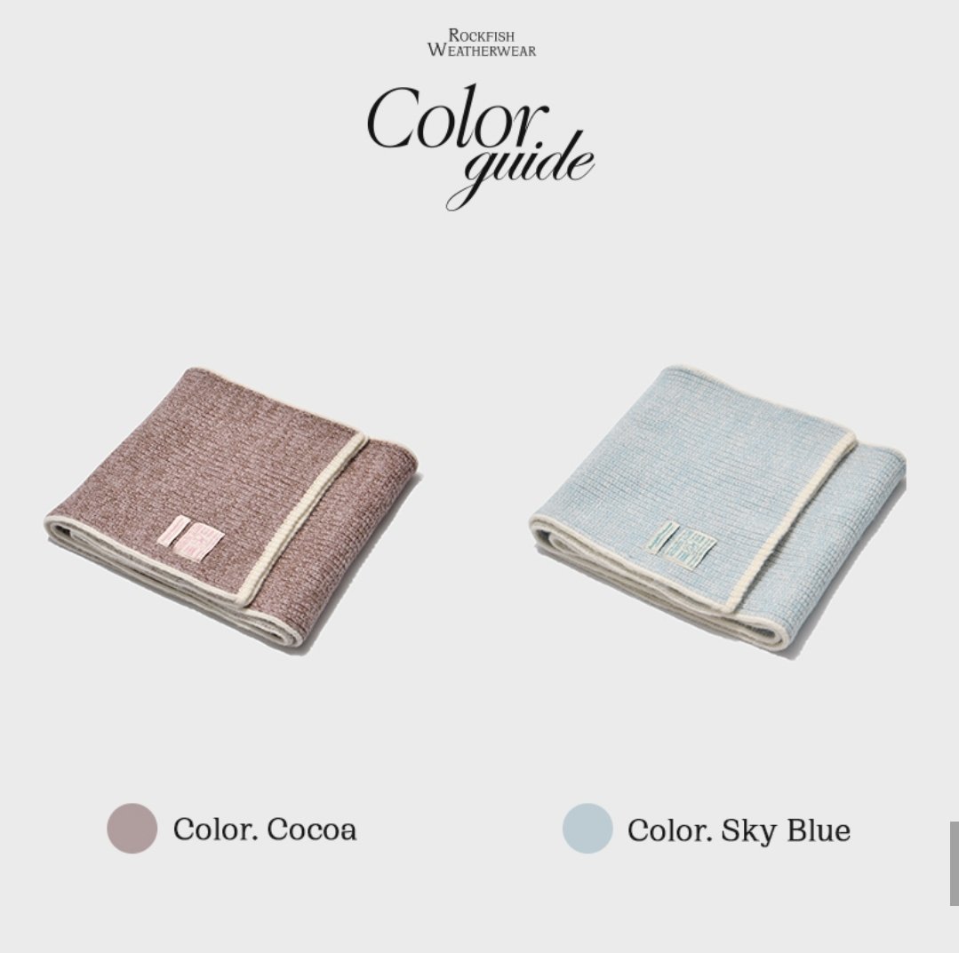 韓国人気 [Rockfish Weatherwear] WOOLY TWOTONE MUFFLER 2color Rockfish Weatherwear WOOLY TWOTONE MUFFLER - 2 col | Everuts