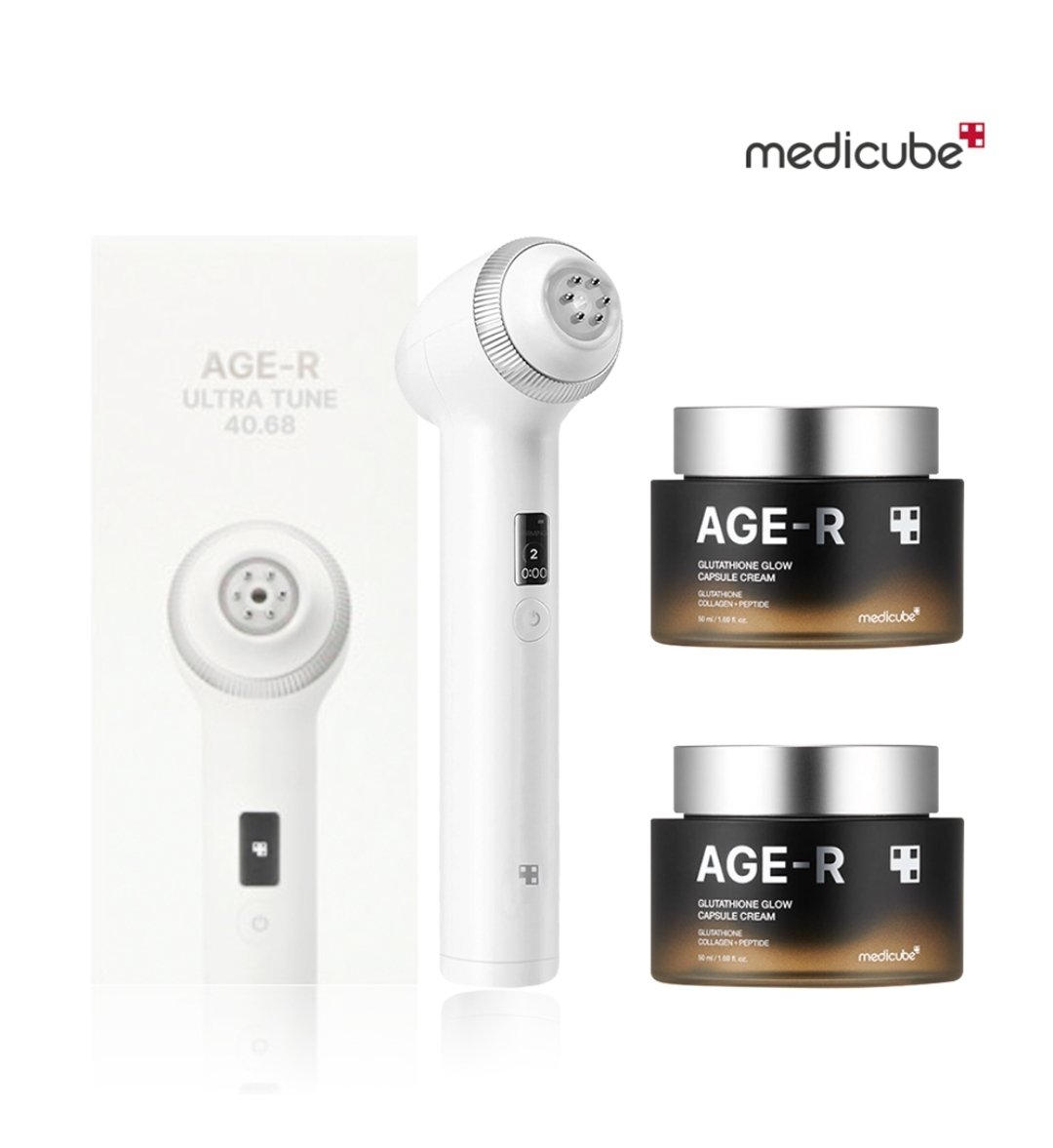 AGE-RのULTRA TUNE 40.68とBOOSTER PROの2セット メディキューブ