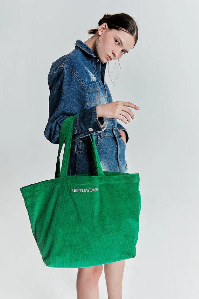 Gentle Woman Corduroy Tote Bag | Everuts