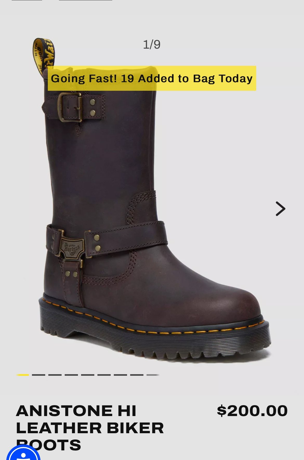 Dr. Martens Anistone Hi Black エンジニアブーツ（Anistone Lo