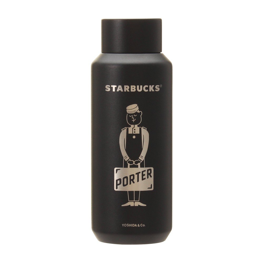 2本セット PORTER x STARBUCKS Bottle 355ml Starbucks Japan x PORTER Stainless steel logo bottle 16.6 oz