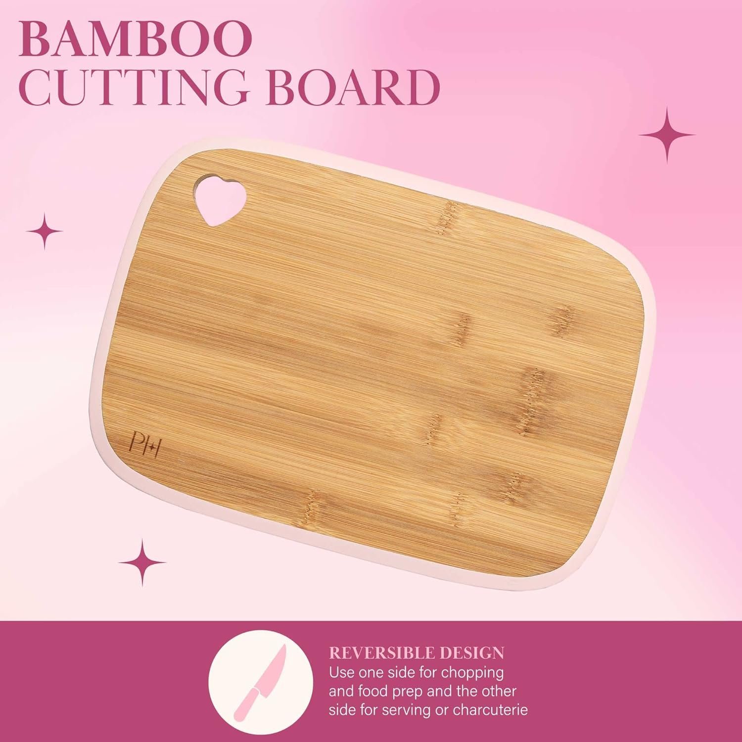 7 Piece Reversible Bamboo Cutting Board And Cutler Everuts