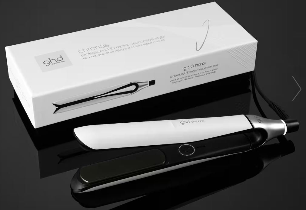 NEW GHD CHRONOS HAIR STRAIGHTENER IN WHITE Everuts