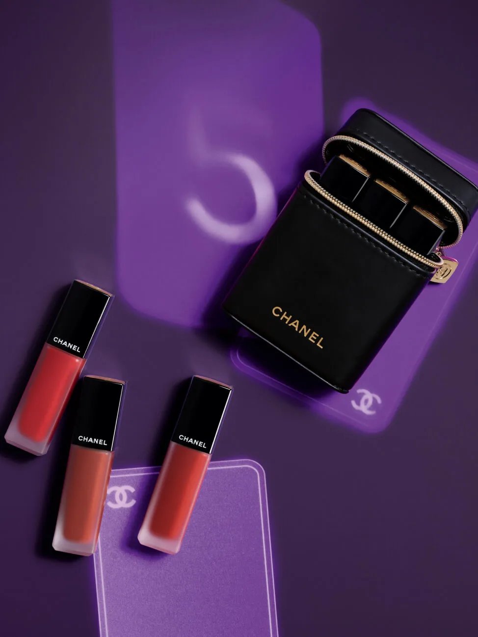 💄💋 [限量版] Chanel 3色唇彩+ 化妝鏡盒lipsticks set + mirr